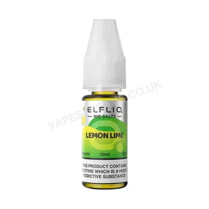 ELFBAR ELFLIQ Lemon Lime Nic Salt E-Liquid - Vapestreams Co