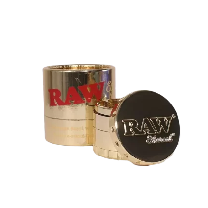 Raw Ethereal Grinder Gold Plating 60mm 4-pc - Ejuicewarehouse