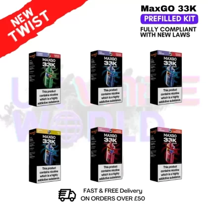 MaxGo 33K Prefilled Pod Kit By Relx