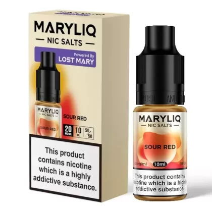 SOUR RED NIC SALT E LIQUID BY MARYLIQ