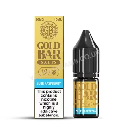 Gold Bar Blue Raspberry Nic Salt E-Liquid - Vapestreams Co