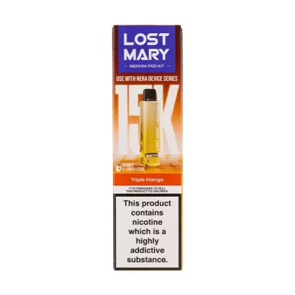 Triple Mango Nera 15k Prefilled Pod + Refill by Lost Mary