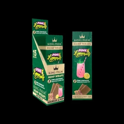 King Palm Hemp Wraps – 15 Pack - Honey Mango, Peach Pineapple