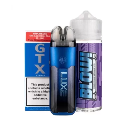 Vaporesso Luxe XR Max Pod Kit Bundle - Black, Blue; 0.2Ohm, 0.3ohm