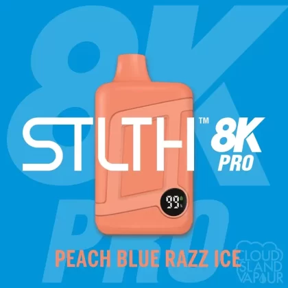 STLTH 8K PRO Disposable Vape – Peach Blue Razz Ice - Ecigpremium
