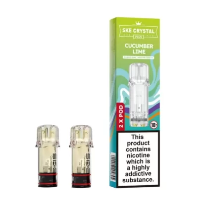 Cucumber Lime Prefilled Pods by SKE Crystal Plus (2 x 2ml)