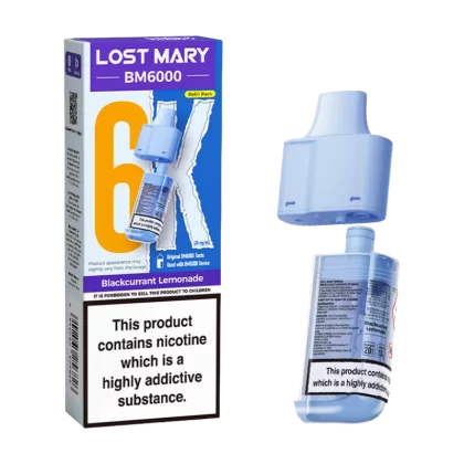 Blackcurrant Lemonade Lost Mary BM6000 Refill Pack - 20mg - Vape Product