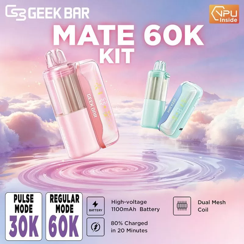 Geek Bar MATE 60K KIT - Blue Razz Ice - Vapeciga - Image 2