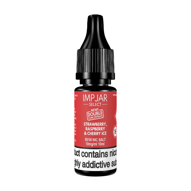 Straw Raspberry Cherry Ice Nic Salt by Imp Jar Select