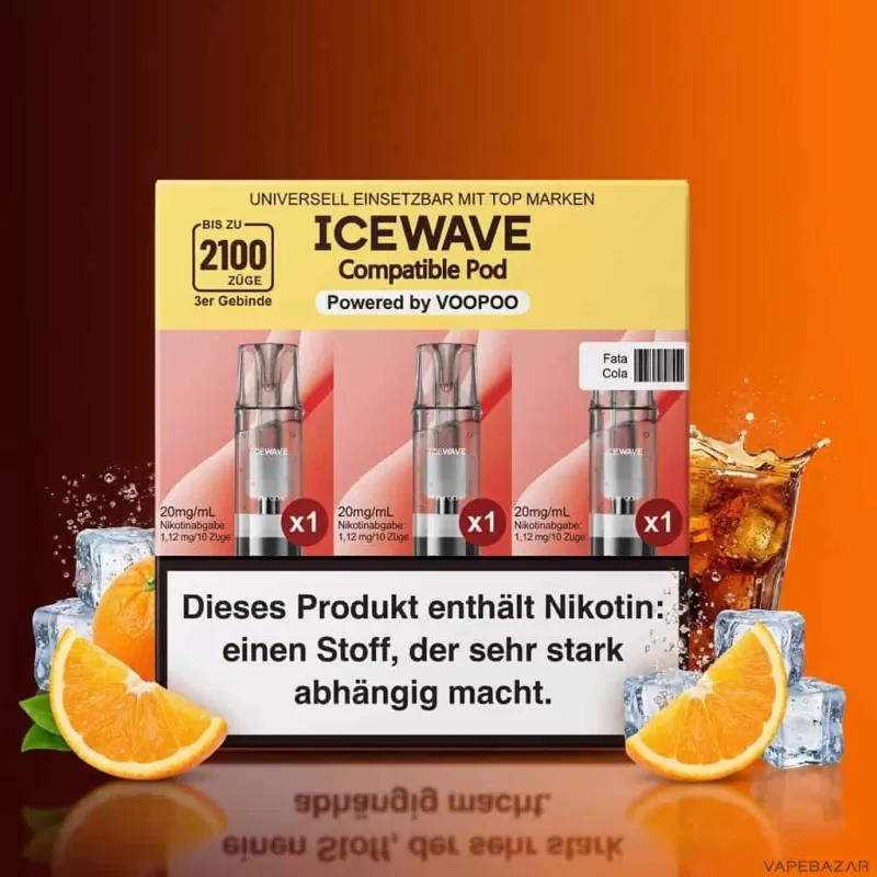 ICEWAVE Pod – Fata Cola – 3er Pack - Cola / 20mg/ml