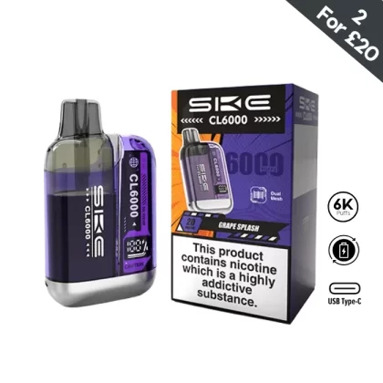 Grape Splash – SKE Crystal CL6000 Pre-filled Pod Kit