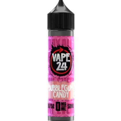 Vape 24 Bubblegum Candy 50/50 60ml E-Liquids - 3mg