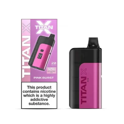 Titan X Prefilled Pod Kit Pink Burst - Nicotine Strength#20mg (95AD09)