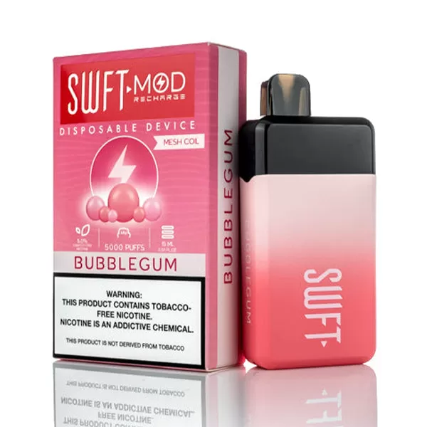 SWFT Mod Disposable 5000 Puffs 15mL 50mg *** - Bubble Gum - Image 2