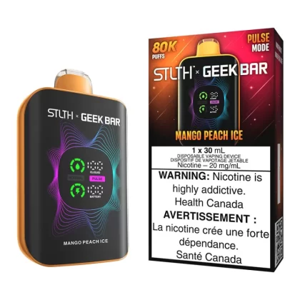 STLTH X Geek Bar Disposable Vape Device - Mango Peach Ice - 20mg/ml