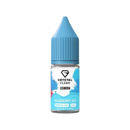 Crystal Clear Bar Salts Blueberry Ice Nic Salt Vape Juice - 20mg