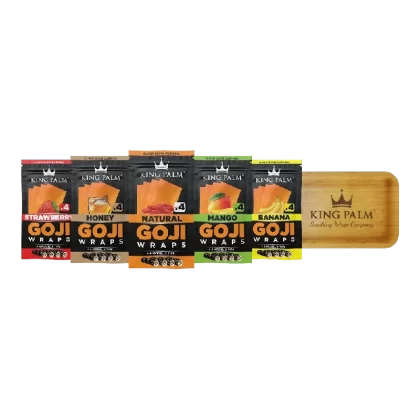 King Palm Goji Wrap and Bamboo Tray Bundle