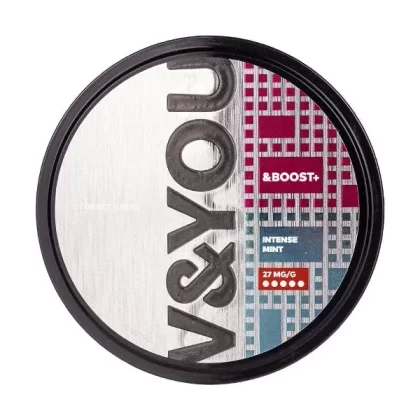 Intense Mint &Boost+ Nicotine Pouches by V&YOU