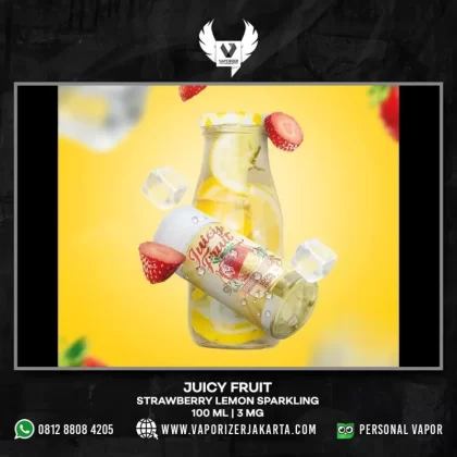 JUICY FRUIT STRAWBERRY LEMON SPARKLING 100 ML - 3 mg / 100 ml