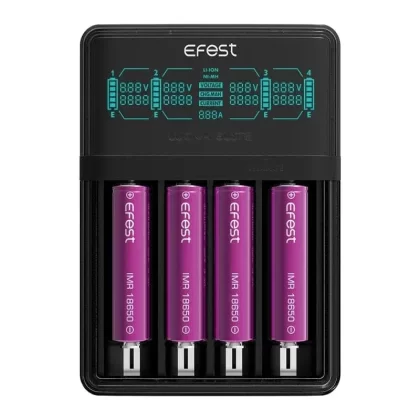 Efest LUC V4 Elite – 4-Bay HD LCD 18650 Battery Charger