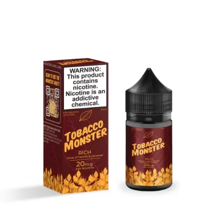 Tobacco Monster Salt Nic Premium E-Liquid 30ml - Rich Tobacco / 48mg