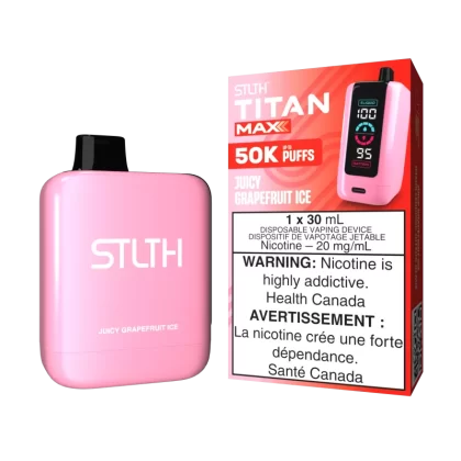 STLTH TITAN MAX - Juicy Grapefruit Ice - 20 mg/mL (wholeseller) - Excise ON, 20 mg/mL (wholeseller) - Excise AB