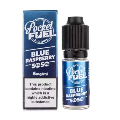Blue Raspberry 50-50 E-Liquid by Pocket Fuel