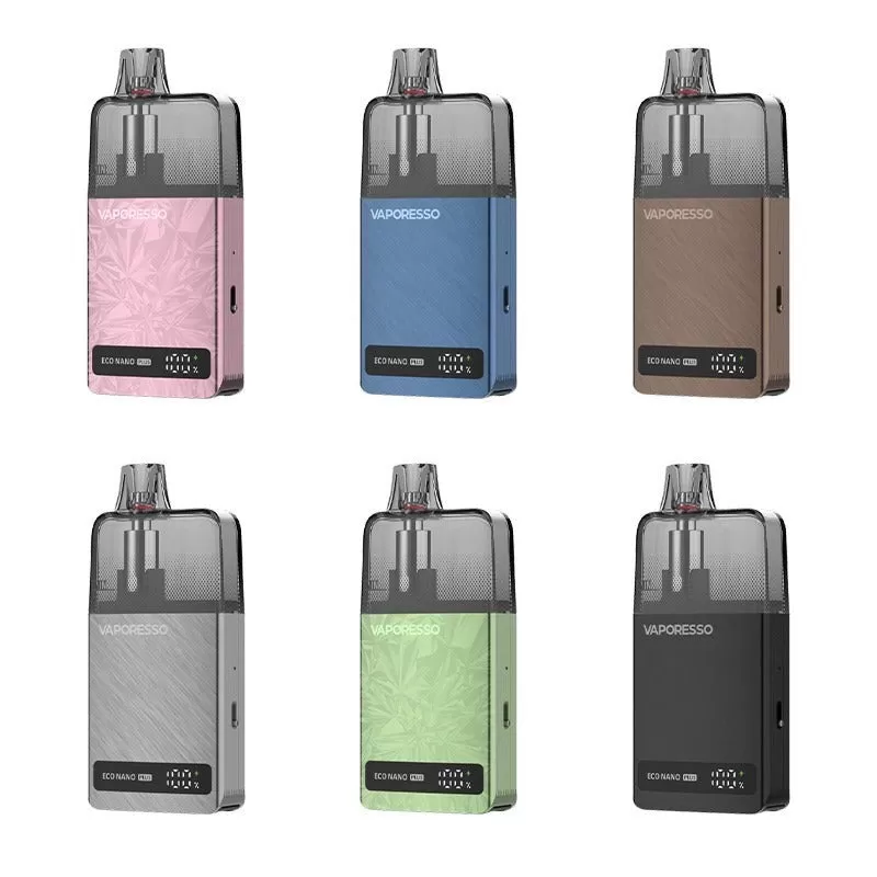 Vaporesso Eco Nano Plus 23W Pod System Kit - Midnight Black, Mocha Brown