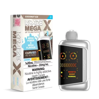 Kraze Mega X 48K – Coconut Ice Disposable Vape