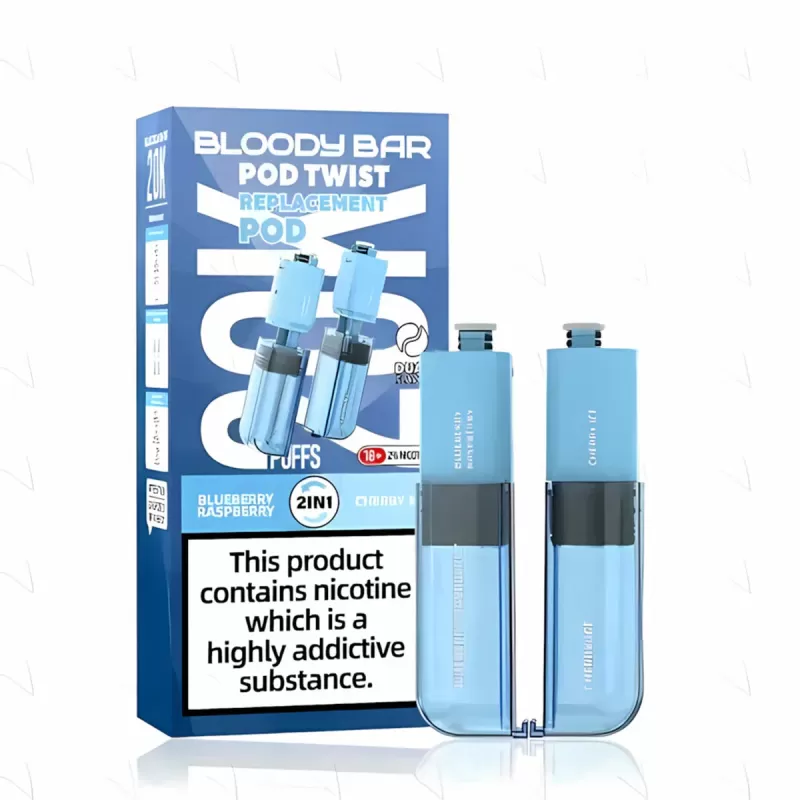 Bloody Bar Pod Twist 20K Prefilled Pods - Mr. Blue/ Blueberry Cherry Cranberry - Image 3