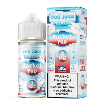 Pod Juice Synthetic E-Liquid 100ml - Blue Razz Slushy / 0mg
