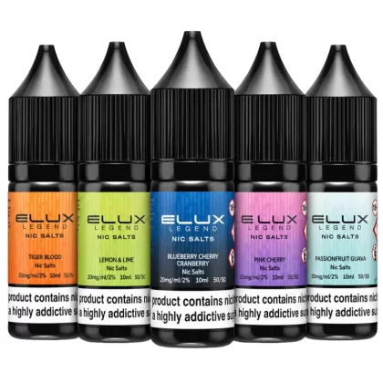 Elux Legend 5mg E Liquid Nic Salt 10ml - Cherry Sour Raspberry / 5mg