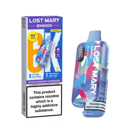 Lost Mary BM6000 Prefilled Pod Kit Blackcurrant Lemonade