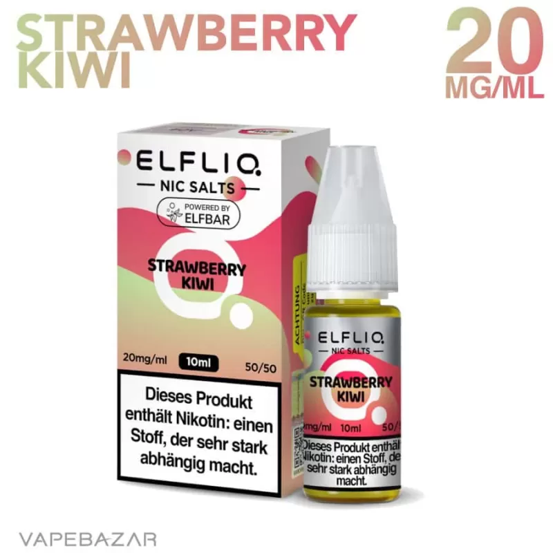 Elfliq Nikotinsalz Liquid 10ml – Strawberry Kiwi 20mg/ml Nikotin - Image 2