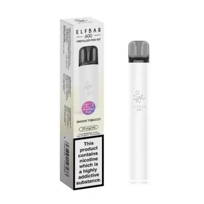 ELFBAR 600 Prefilled Pod Kit Snoow Tobacco - Ejuicewarehouse