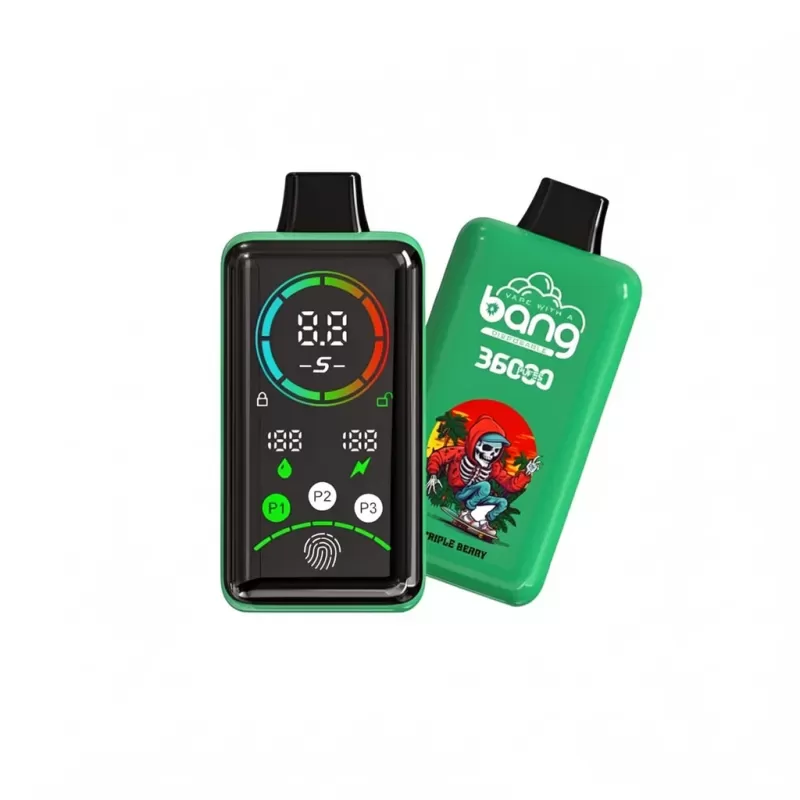 Bang 36000 Power Fingerprint Disposable Vape 36K Puffs - Mix Fruit, Triple Berry; 3-nicotine, 2-nicotine - Image 2