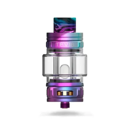 SMOK TFV18 Sub-ohm Tank - Press-to-slide Top Filling System New Replaceable TFV18 Meshed Coil Adjustable B; Vape Product; Stainless steel Diameter: 31
