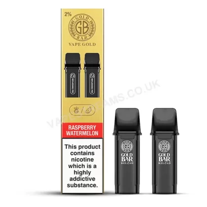 Gold Bar Reload Raspberry Watermelon Prefilled Pod - Vapestreams Co