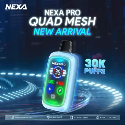 NEXA Pro 30K Puff Disposable Device - 30000 Puffs - Blue Razz Icy