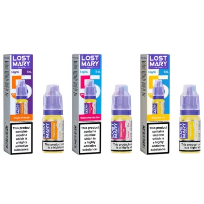 Lost Mary Nic Salt E-liquid 5mg - Blueberry Sour Raspberry