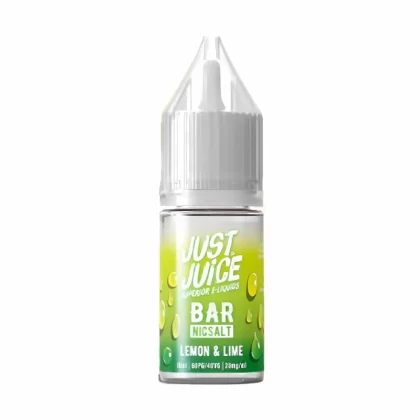 Just Juice Bar Lemon & Lime Nic Salt Vape Juice- 10 Pack - Strength