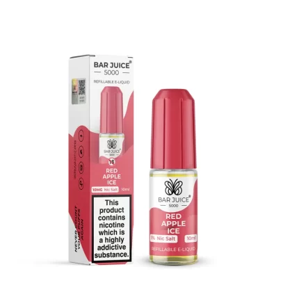 Red Apple Ice Bar Juice 5000 Nic Salts e Liquid 10ml – TPD - Vapestorm Co