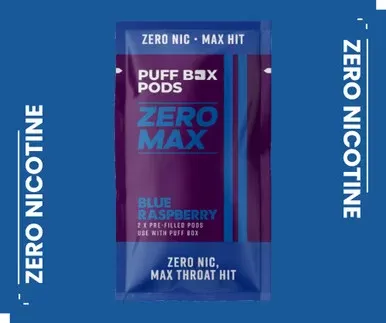 ZERO MAX Refill 0mg – Twin Pack – Blue Raspberry