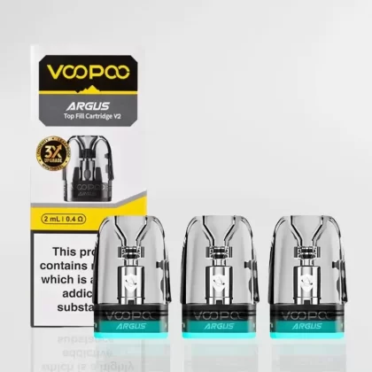 Voopoo – Argus Top Fill V2 Pods – 0.4 / 0.7 / 1.0 ohm – Pack of 3