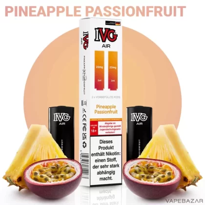 IVG AIR Pods – Pineapple Passionfruit (2er Pack) - IVG / 20mg/ml / 2ml / Nein