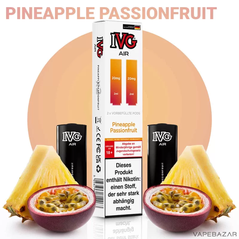 IVG AIR Pods – Pineapple Passionfruit (2er Pack) - IVG / 20mg/ml / 2ml / Nein