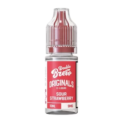 Sour Strawberry By Double Brew Originals 10ml - Nicotine Strength#5mg (Salt)>20mg (Salt)>10mg (Salt) (9C0C8D)
