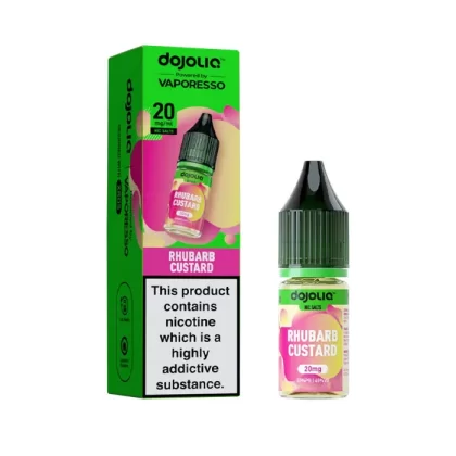 Rhubarb Custard Nic Salt E-Liquid by Vaporesso Dojoliq - 20 mg - High Strength
