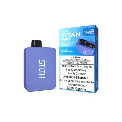STLTH Titan Pro (15K) Blue Razz Disposable Vape - SIZE#20MG>20MG (ONT-TAX)