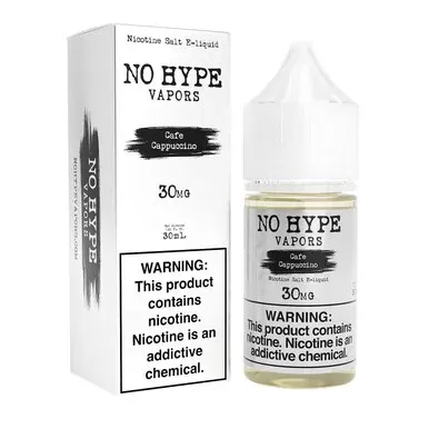 Café Cappuccino by No Hype E-Liquid 30mL Salt Nic - Nicotine Level#30mg>50mg